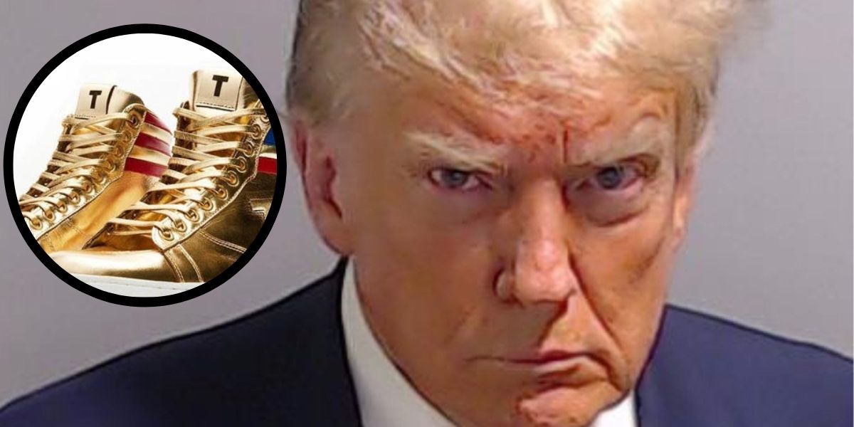 Donald Trump debuts $600 gold shoes and perfume after hefty court loss ...